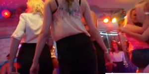 Euro party girl spitroasted in orgy