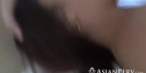 Cute Asian amateur gets stripped and fucked early in the morning