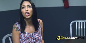 Skinny Latina Gets Banged Hard By Border Police