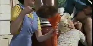 Retro funnel enema