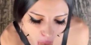 Goth Girl Wants Facial