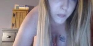 Great body college blonde live cam show