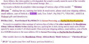 29th Bootiliscious Ebony/African Web Cam Models (Promo Series)