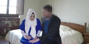 Arab habiba fucked doggystyle then sucks dick