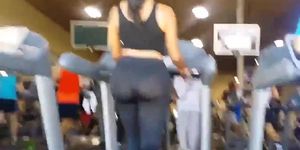 Big Booty See Thru on Treadmill BIG ASS