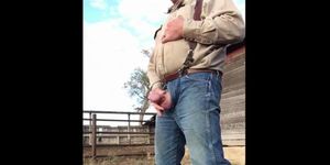 pissing farmer