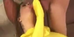 Huge Tits Terry Nova Screw Yellow Latex