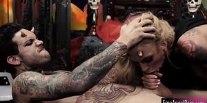 Tight busty blonde emo whore Sarah Jessie pounded real deep