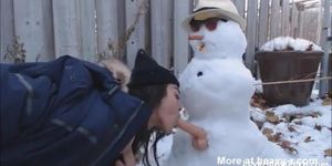 Lucky Snowman. :)