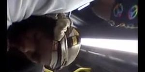 black girl sucking cock on the bus