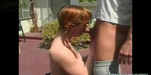 Hairy Redhead Enjoys Anal