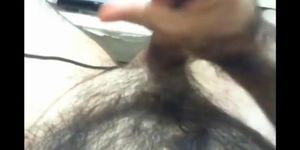 Extremely hairy dude with hairy back