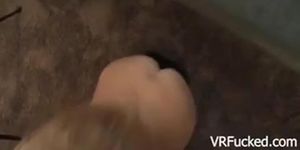 Blonde Gets Big Load of Cum on Face POV