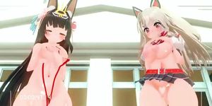 ?MMD/Sex/Azur lane?dance and fucked