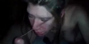 HOMELESS WHORE SWALLOWS CUM FOR OVERNIGHT STAY