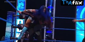 Sasha Banks Butt,  Breasts Scene  in Wwe Smackdown!