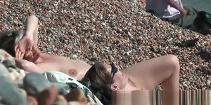 Amateur public nudist beach  vid