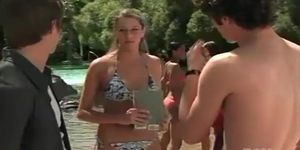 Kristen Renton Bikini Scene  in The O.C.