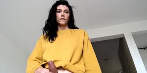 Carolina Ramirez Cute Latina Shemale Plays With Her Leaking Big Dick