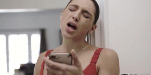 Abella Danger was spying on her hot ebony neighbor.She went to his house and started a hot sex with him and enjoyed fucking his
