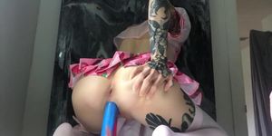 Wet Little Pussy Fucks Dildos  Gets Creamed (Anime Girl)