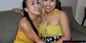 Big tits Thai lesbian girlfriends having sexual fun in this homemade video (Joon Mali)
