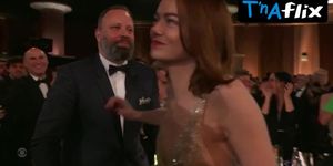 Emma Stone Sexy Scene  in The Golden Globe Awards