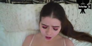 19 Year old Teen PAWG Sucks and Fucks like a Pro for her first Time