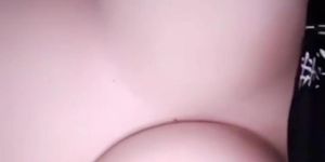Hannah playing with her nipples on Snapchat (Loop)