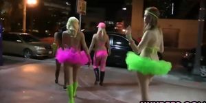 Teen party sluts having fucking fun with a random dude