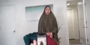 Hijab Stepmother Learns How To Pleasure With Lilly Hall