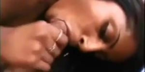 Black guy creampies a hot Indian