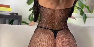 Natalie Roush Sexy Fishnet Video Leaked