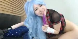 Sexy Asian Cosplay Double Penetration
