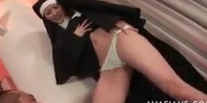 Atracting nun demands just to lick her ass hole (Just Lick)