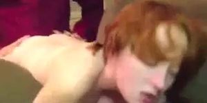 kinky guy lets his horny best friend screw his beautiful & submissive sex craving redhead girlfriend senseless while he film