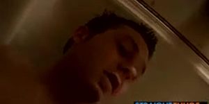 Elevated masturbation with Horny Billy and hottie Damien