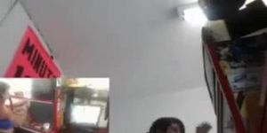 Latina Webcam Girl Masturbates In Public 3