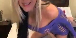 Hot Blonde Fucked On Webcam Blowjob 1