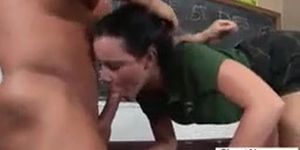 Hot! Pig Tail Student Katie St Ives Sloppy Blowjob And Screw