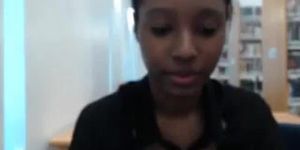 Black girl Library cam