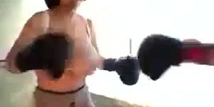 Busty Russian Babes Boxing
