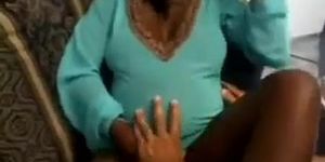 This Pregnant Ebony Cunt Gets Pounded Rough (Pregnant pussy)