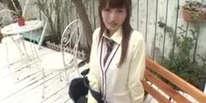 Karin removes panties in public xxx cam play (Karin Aizawa)