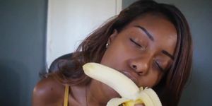Banana pov blowjob