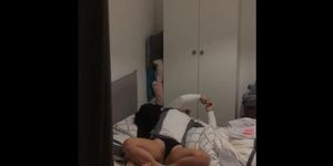 Spy Voyeur Young College Student Teen In Her Bed Hidden Cam