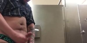 Bubby Barebacks Pup in a Public Stall