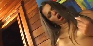 Hot girl is fucked and gets latin heat on her face