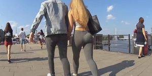 perfect bubble butt grey leggings