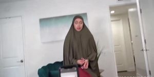 Hijab Stepmother Learns How To Pleasure With Lilly Hall